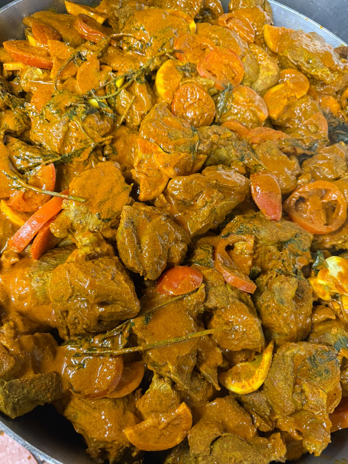 Meat curry cooked in the traditional karahi at Zaiqa London